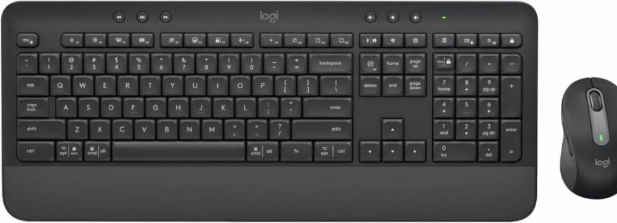Logitech Signature K650 Wireless Keyboard with Wrist Rest - Full-Size, Bluetooth & USB Receiver, Quiet Deep-Cushioned Keys, Compatible with Windows/Mac (Off White)