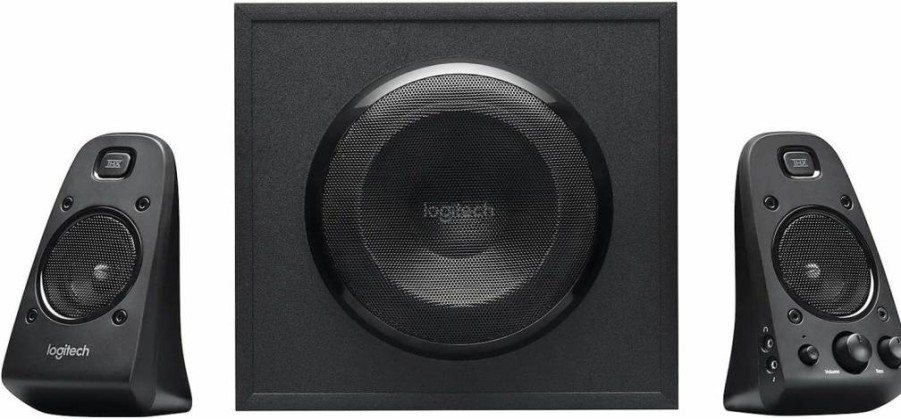 Logitech Z625 THX Certified 2.1 Channel Speaker System with Optical Input - 400W Powerful Audio for PC, TV, Gaming - Black