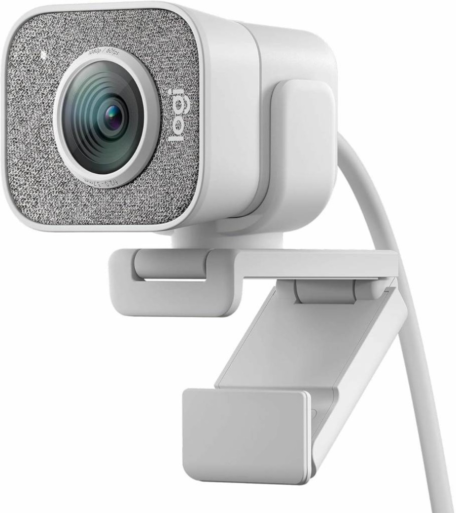 Logitech Streamcam - 1080P 60FPS USB-C Webcam for YouTube & Twitch Streaming with Autofocus, Face Tracking, Vertical Video, Light Grey