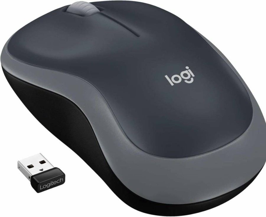 Logitech M185 Wireless Mouse - 2.4GHz USB Receiver, 12-Month Battery, 1000 DPI, Ambidextrous Design, PC/Mac/Laptop Compatible, Blue