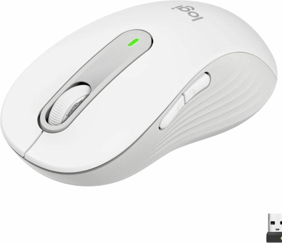 Logitech M650 L Wireless Mouse for Large Hands - Silent Clicks, 2-Year Battery, Customizable Buttons, Bluetooth Compatible with PC/Mac/Chromebook - Graphite (Left-Handed)