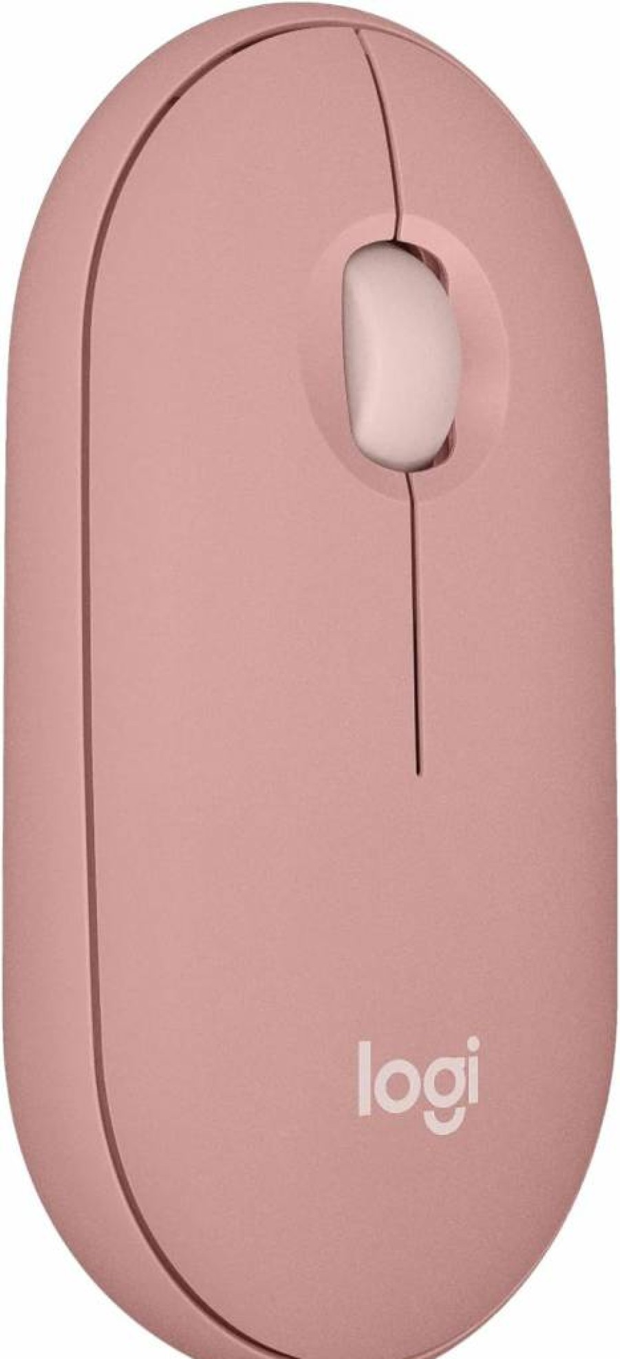 Logitech Pebble Mouse 2 M350S Wireless Bluetooth Mouse - Slim, Lightweight, Quiet Clicks, Customizable Button, Multi-Device Compatibility for Windows, macOS, iPadOS, Android, Chrome OS - Black