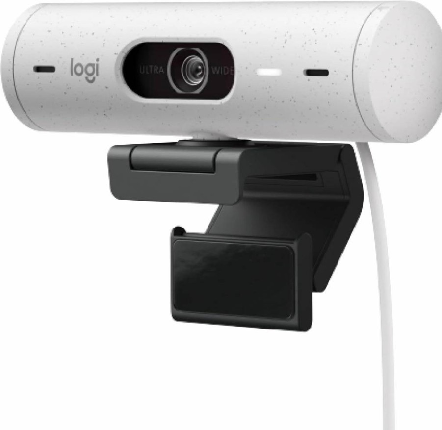 Logitech Brio 501 Full HD Webcam with Auto Light Correction, Show Mode, Dual Noise-Reducing Mics, Privacy Shutter, USB-C Cable - Compatible with Zoom, Microsoft Teams, Google Meet - Black