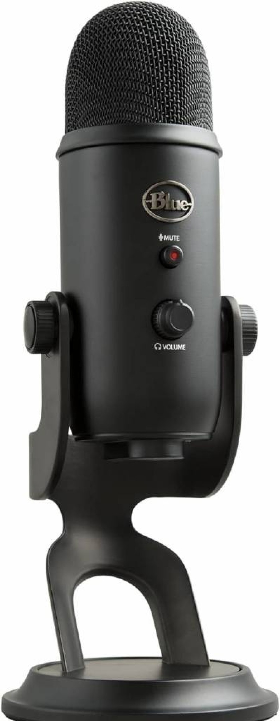 Logitech for Creators Blue Yeti USB Microphone - Professional Studio Quality Sound for Gaming, Streaming, Podcasting, YouTube, Discord & PC, Plug & Play, Blackout