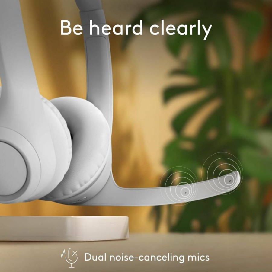Logitech Zone 300 Wireless Bluetooth Headset with Noise-Canceling Mic - Compatible with Windows, Mac, iOS, Android, iPadOS, Chrome, Linux (Rose)