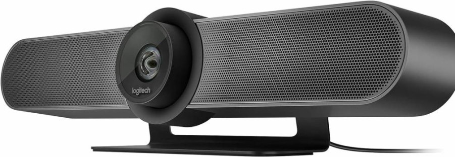 Logitech Meetup Conference Camera with Expansion Mic - HD Video & Audio for Small Meeting Rooms (Black)