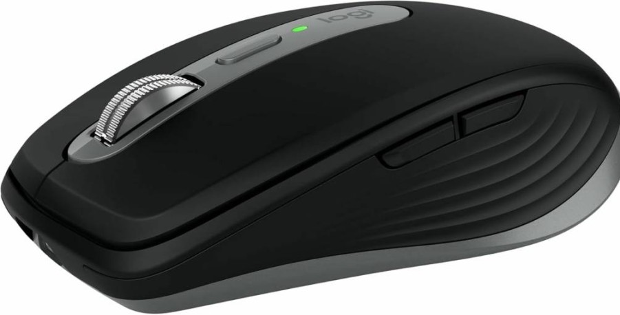 Logitech MX Anywhere 3S for Mac - Wireless Bluetooth Mouse, 8000 DPI, Silent Clicks, Space Gray, Compatible with MacBook Pro, MacBook Air, iMac, iPad