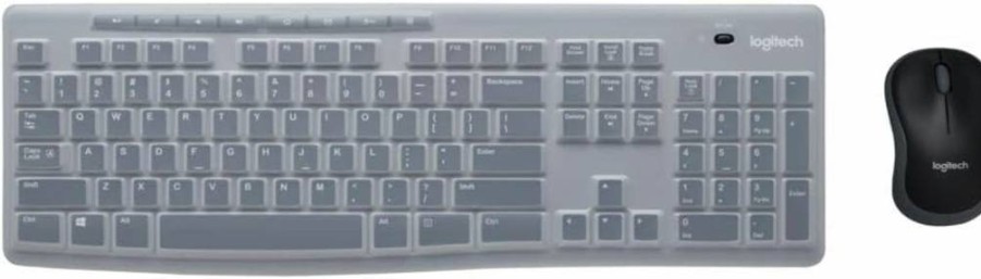Logitech MK270 Wireless Keyboard and Mouse Combo with Silicone Cover for Education