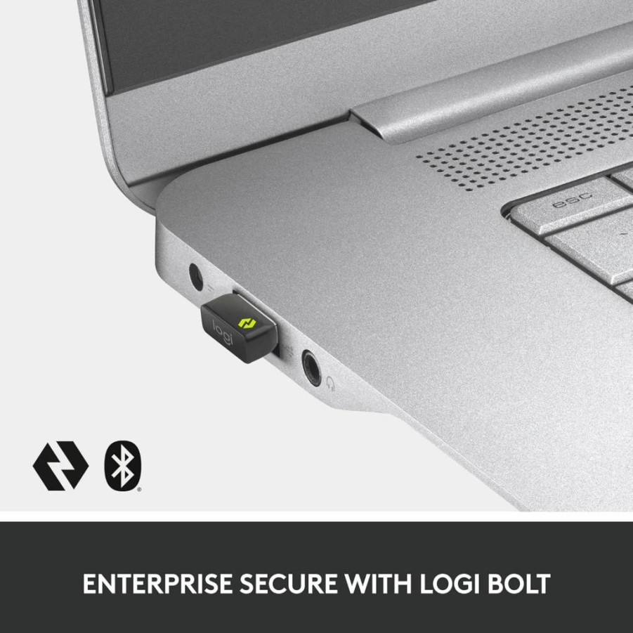 Logitech MX Keys Combo for Business Gen 2 Wireless Keyboard and Mouse Set with Palm Rest, Bluetooth, Logi Bolt, Quiet Clicks - Compatible with Windows, Mac, Chrome, Linux - Graphite