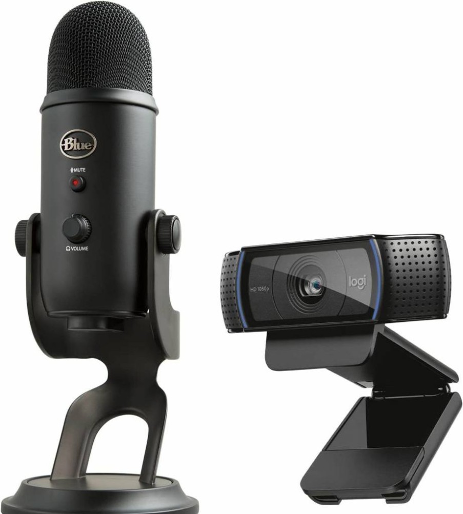 Logitech C922X Pro HD Stream Webcam & Litra Glow LED Light - Professional Video Call Setup for Streaming and Conferencing
