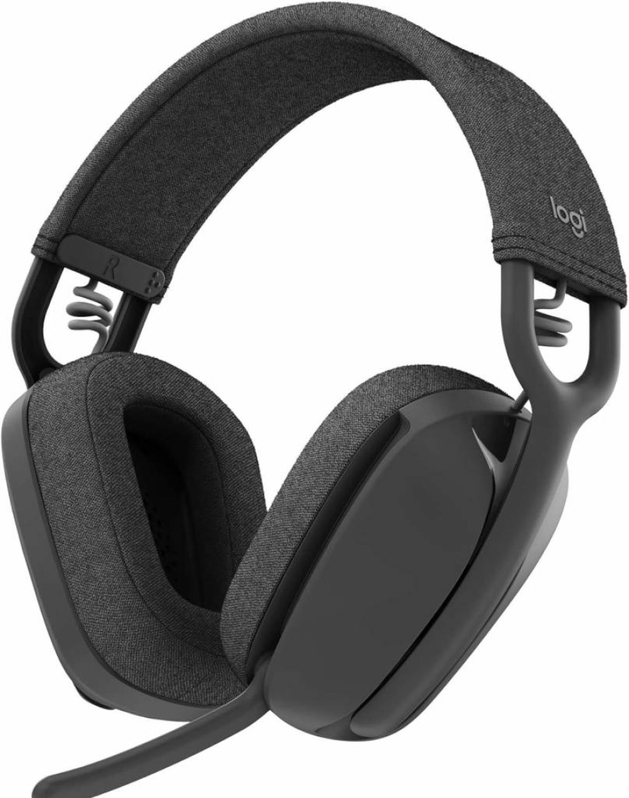Logitech Zone Vibe 100 Wireless Bluetooth Headphones with Noise Canceling Mic, Lightweight Over-Ear Design, Multipoint Connectivity for Teams/Zoom/Google Meet, Compatible with Mac/PC - Rose