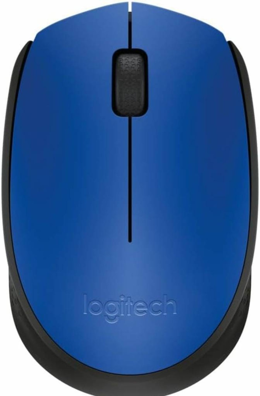 Logitech M170 Wireless Optical Mouse - 2.4GHz USB Receiver, 12-Month Battery, Ambidextrous Design, Compatible with PC/Mac/Laptop (Red)