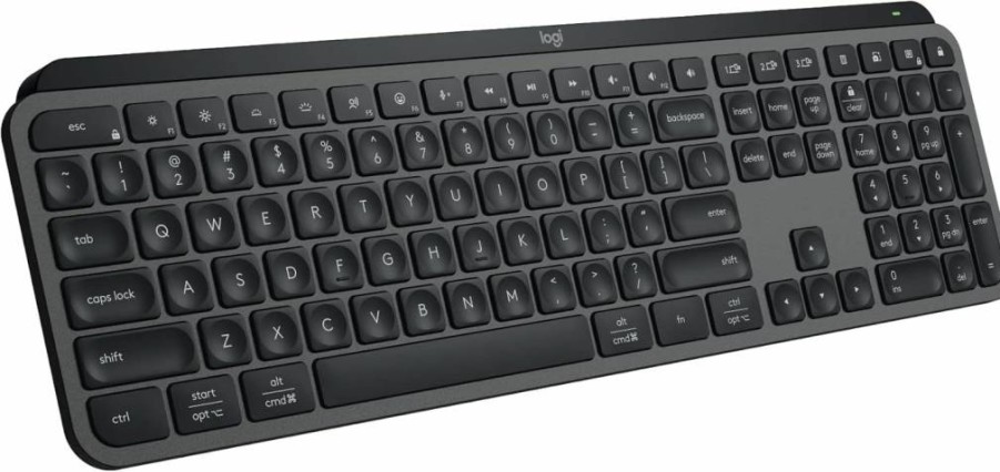 Logitech MX Keys Mini Wireless Bluetooth Keyboard - Backlit, Compact, USB-C, Compatible with MacOS, iOS, Windows, Linux, Android, Graphite Metal Build