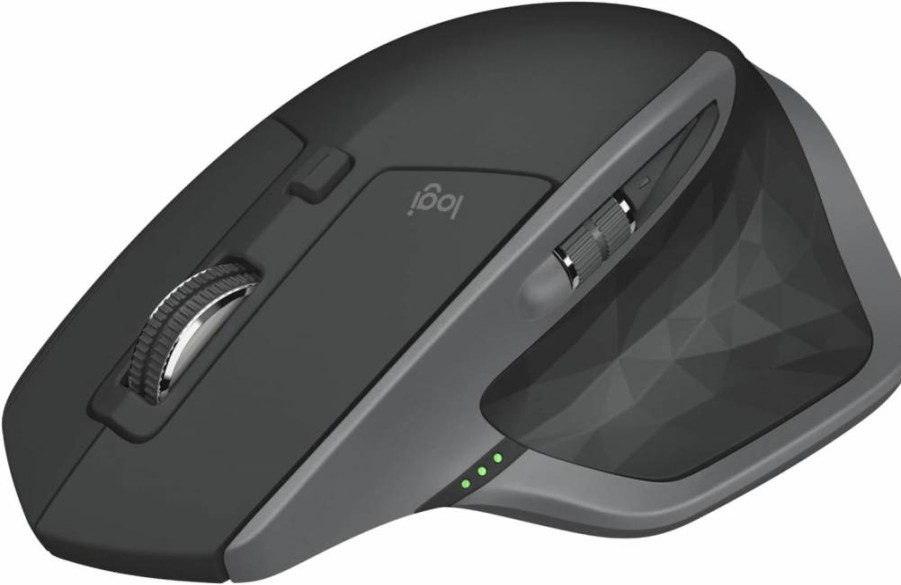 Logitech MX Master 2S Wireless Bluetooth Mouse - Ergonomic Design, Rechargeable, Fast Scrolling, Multi-Device Control for Mac and Windows, Graphite