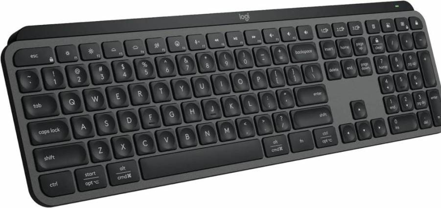Logitech MX Keys S Wireless Keyboard - Low Profile, Backlit, Bluetooth, USB-C Rechargeable, Compatible with Windows, Mac, Linux, Chrome (Graphite)