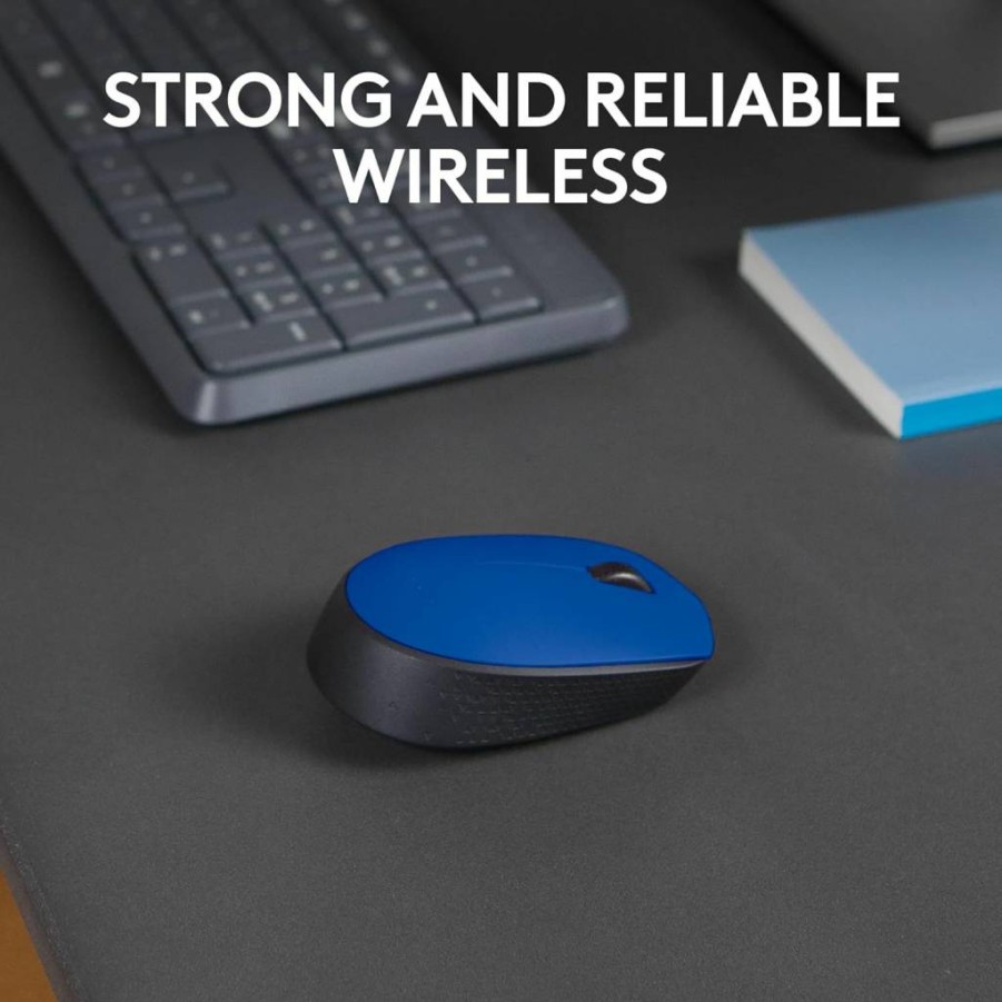 Logitech M170 Wireless Mouse - 2.4GHz USB Mini Receiver, Optical Tracking, 12-Month Battery Life, Ambidextrous Design, Compatible with PC, Mac, Laptop (Rose)